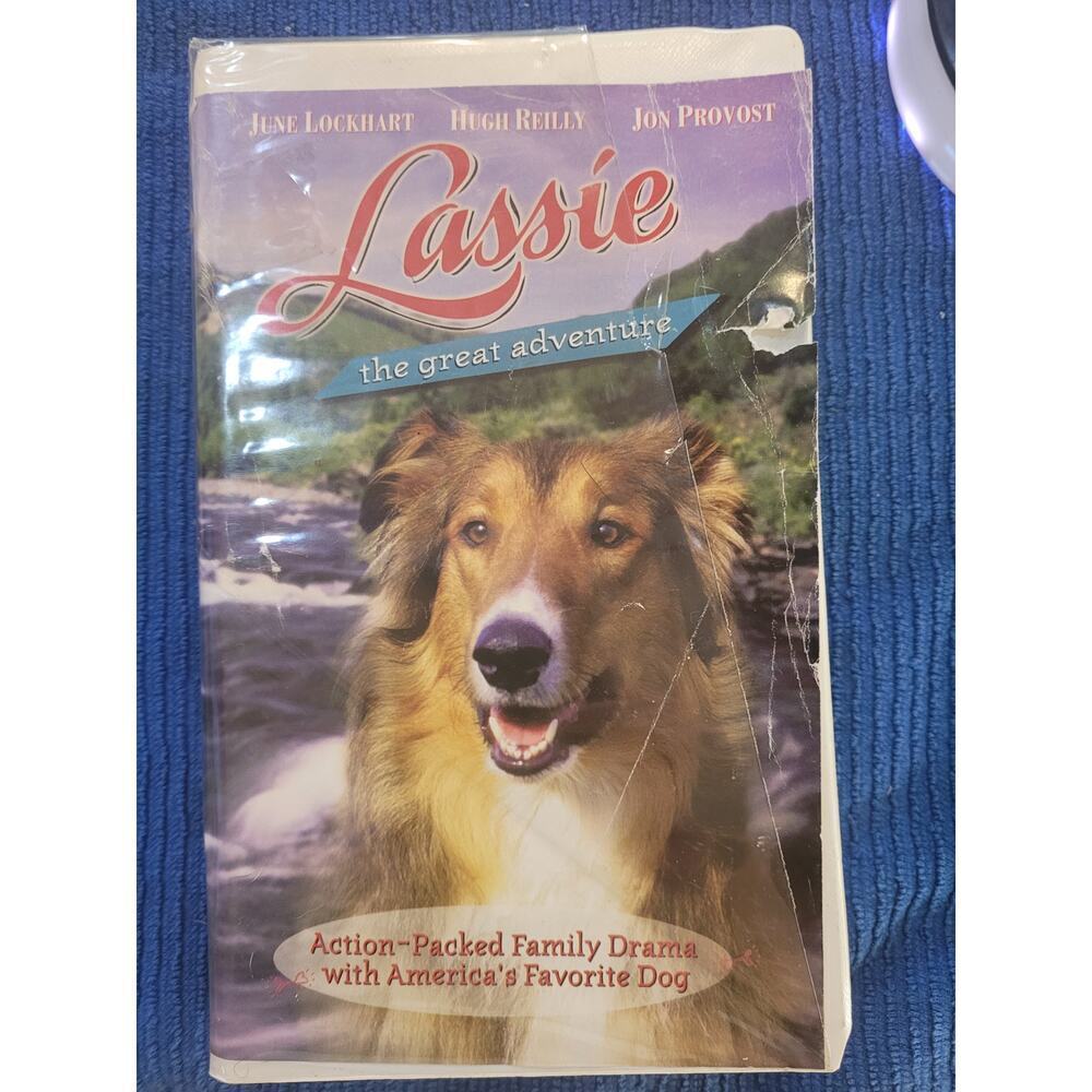 Lassie‎ The Great Adventure VHS Cassette Tape 1996 Works.